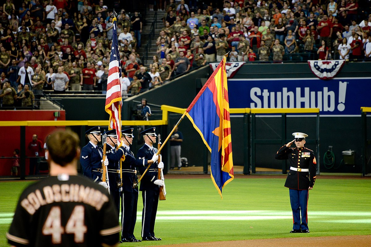Marine Recognized at MLB Game on Memorial Day Public Domain