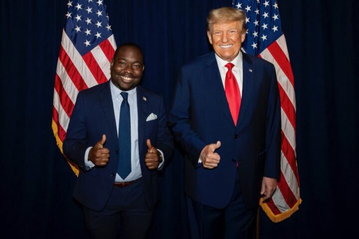 Diante Johnson and President Donald Trump